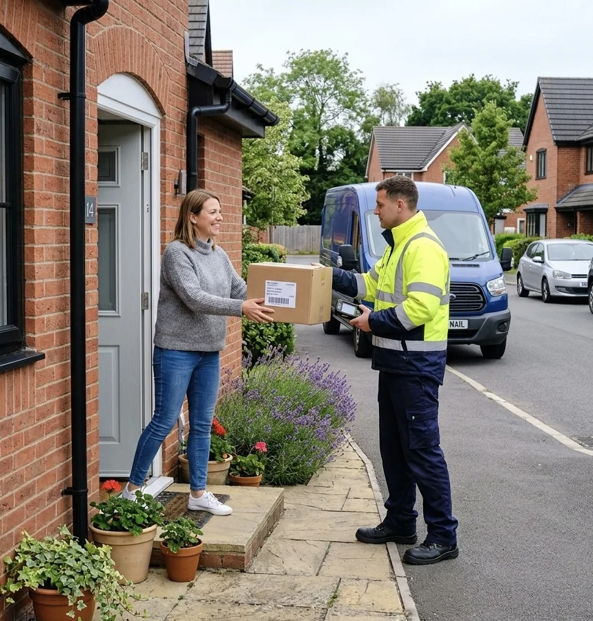 Warehouse-to-vehicle loading at a Peterborough logistics centre